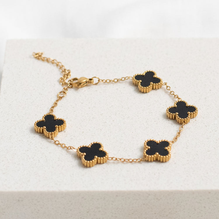 Premium Four-Leaf Clover Bracelet