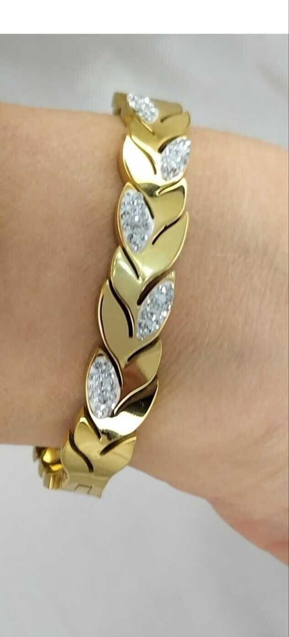 Crystal Leaf Handcuff-Designer Inspired