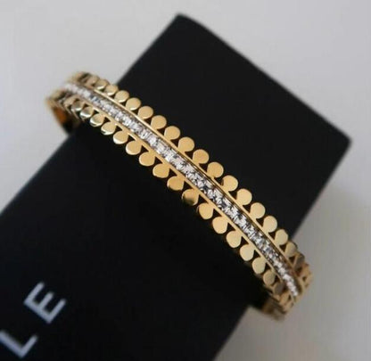 Golden Grace Diamond-Cut Handcuff