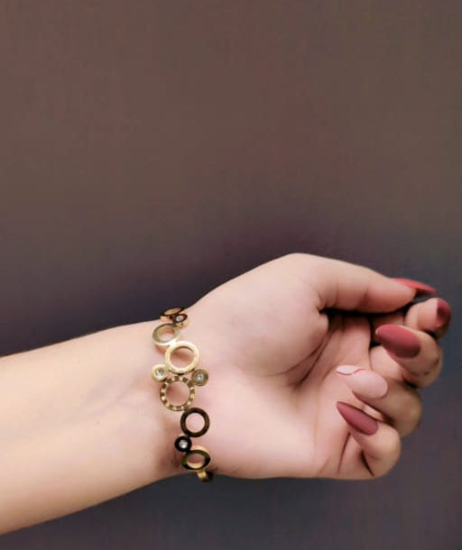Sleek Round Charm Bangle