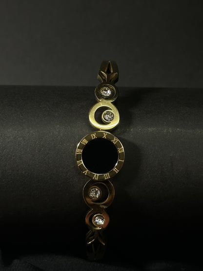 Classic Roman Noir Bangle