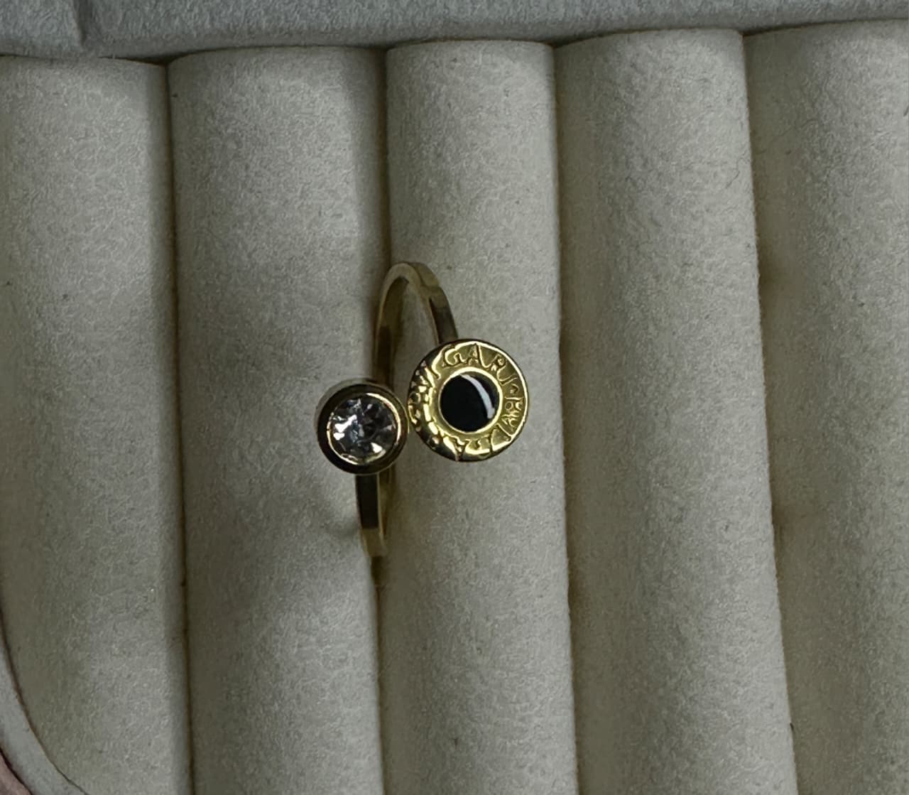 Roman Geometric pattern style ring