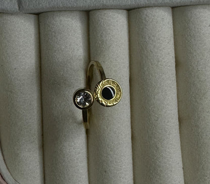 Roman Geometric pattern style ring