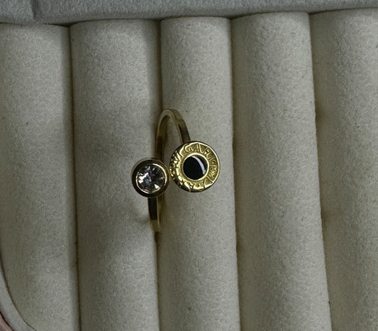 Roman Geometric pattern style ring