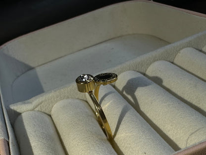 Roman Geometric pattern style ring