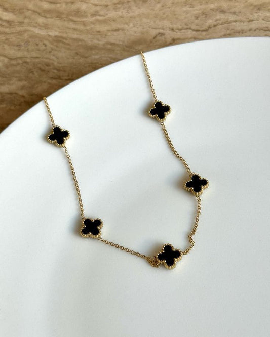 Elegant Long Clover Necklace