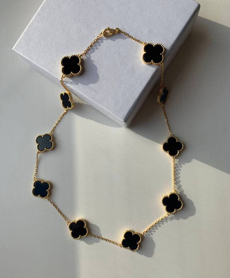Elegant Long Clover Necklace