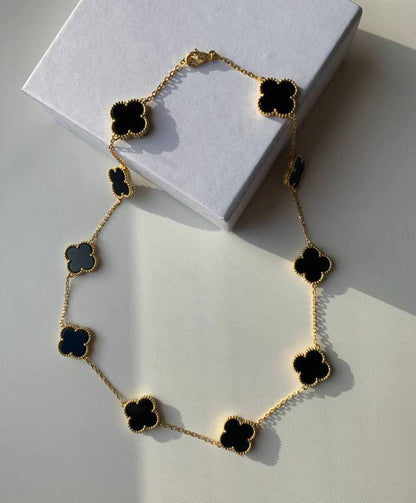 Elegant Long Clover Necklace