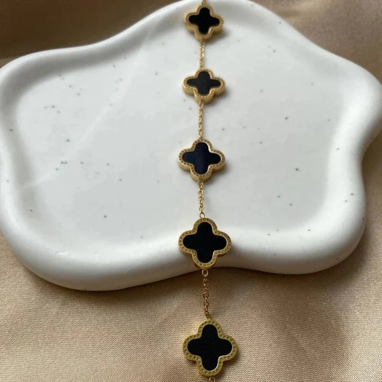 Premium Four-Leaf Clover Bracelet