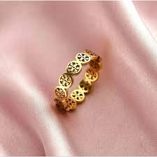 Tory Burch Frozen Logo Ring