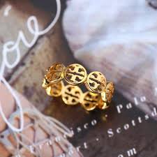 Tory Burch Frozen Logo Ring