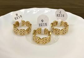Tory Burch Frozen Logo Ring