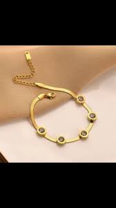 Geometric Link Bracelet with Crystal Accents