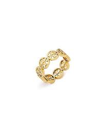 Tory Burch Frozen Logo Ring